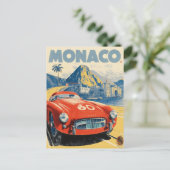 Vintage 1952 Monaco Grand Prix Racing Poster ポストカード (スタンド正面)