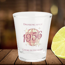 Vintage 1956 70th birthday retro purple  ショットグラス