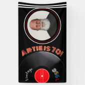 Vintage 1956 70th Birthday Retro Vinyl Photo 横断幕 (縦)