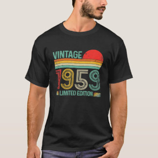 Vintage 1959 67th Birthday Decorations Men Women Tシャツ