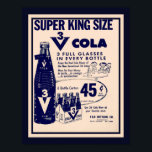 Vintage 1960's 3V Cola Advertisement ポスター<br><div class="desc">Early 1960's advertisement poster for 3V Cola.</div>
