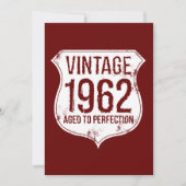 Vintage 1962 Aged To Perfection 招待状 (正面)