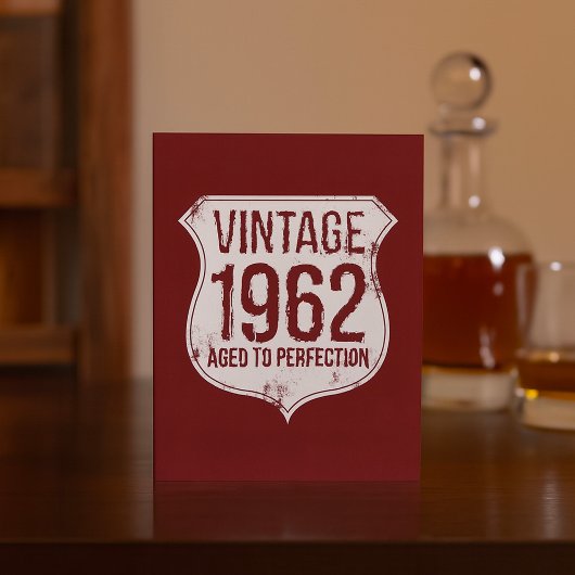 Vintage 1962 Aged To Perfection 招待状