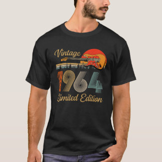 Vintage 1964 T S For Men Women Guitar Lover 58 Yea Tシャツ