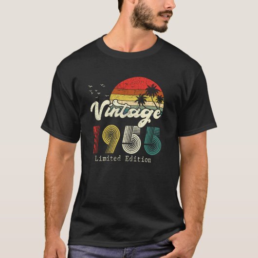 Vintage 1966 Birthday Celebration Shirt Tシャツ (正面)