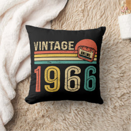 Vintage 1966 Birthday Music Cassette Tape Bday  クッション