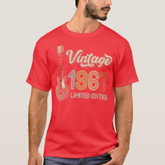 Vintage 1967 Guitar lovers 55th Birthday Electric  Tシャツ