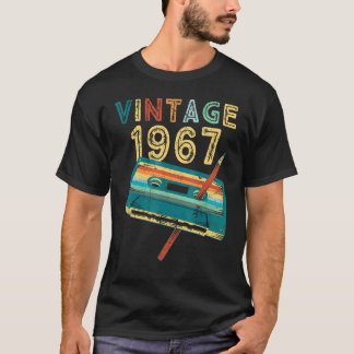 Vintage 1967 Music Cassette 56th Birthday 56 Year Tシャツ