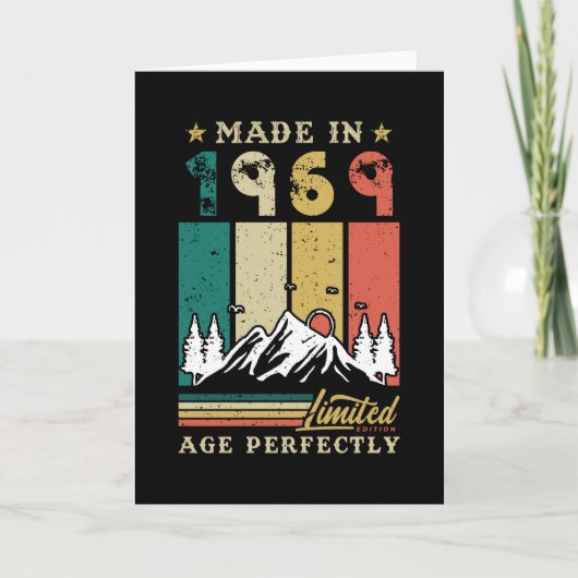 Vintage 1969 Birthday カード (正面)