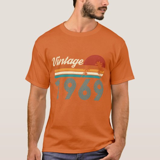 Vintage 1969 Vintage Birthday Retro Vintage funny Tシャツ (正面)