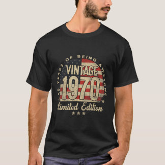 Vintage 1970 Limited Edition 55-year-old Gifts Usa Tシャツ