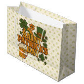 Vintage 1970s Saint Patrick's day  ラージペーパーバッグ (正面アングル)
