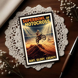 Vintage 1970s Superbowl of Motocross ポストカード