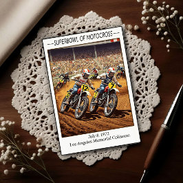 Vintage 1970s Superbowl of Motocross ポストカード