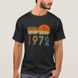 Vintage 1972 50Th Birthday Gift Men Women 50 Years Tシャツ