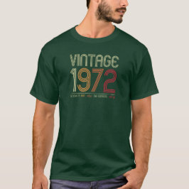 "Vintage 1972" - Retro Birthday & Cultural Year Tシャツ