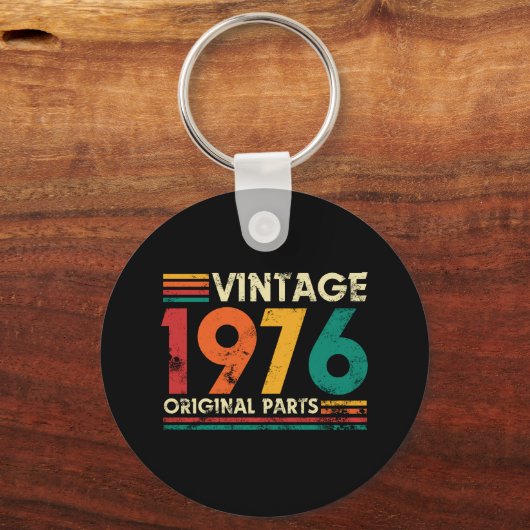 Vintage 1976 50th Birthday キーホルダー (正面)