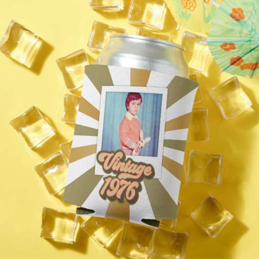 Vintage 1976 50th Birthday Photo  缶クーラー (インサイチュ 夏)