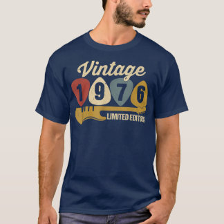 Vintage 1976 Birthday Retro Guitar 46th Birthday P Tシャツ