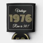 Vintage 1976 Retro Birthday 50th Birthday 缶クーラー (正面)