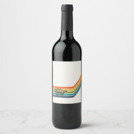 Vintage 1976 Retro Design  ワインラベル