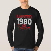 Vintage 1980 Retro Bitrthday Tシャツ (正面)