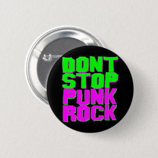 Vintage 1980s Retro Don't Stop Punk Rock Pin 缶バッジ