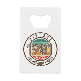 Vintage 1981 クレジットカード栓抜き