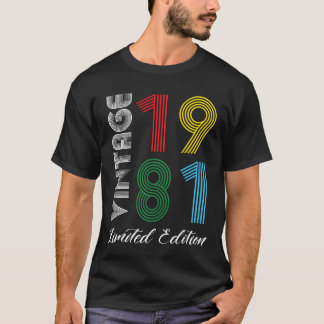 Vintage 1981 Vintage Birthday Retro Vintage gift Tシャツ
