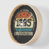 Vintage 1985 Retro 40th Birthday Anniversary  壁時計 (傾斜)
