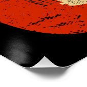 Vintage 1986 40th Birthday Electric Guitar Bassist ポスター (コーナー)