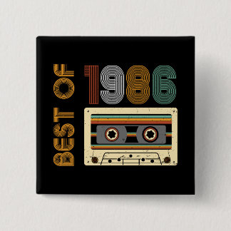 Vintage 1986 Made in 1986 40th Birthday 40 Years  缶バッジ