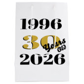 Vintage 1996 Milestone 30th Birthday ミディアムペーパーバッグ (裏面)