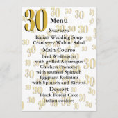 Vintage 1996 Milestone 30th Birthday   メニュー (裏面)