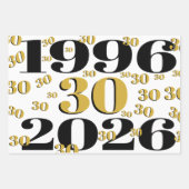 Vintage 1996 Milestone 30th Birthday   ラッピングペーパーシート (正面)