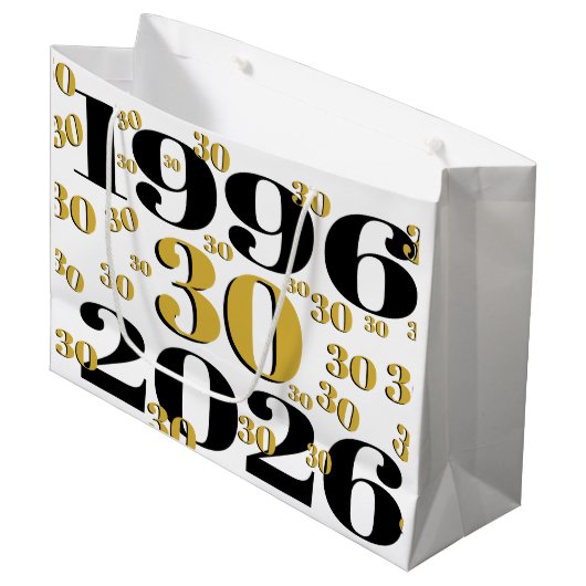 Vintage 1996 Milestone 30th Birthday   ラージペーパーバッグ (正面アングル)