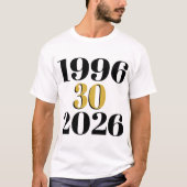 Vintage 1996 Milestone 30th Birthday  Tシャツ (正面)
