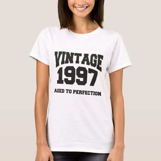 Vintage 1997 - Aged to perfection Tシャツ (正面)