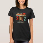 Vintage 2002  21st Birthday 21 Year Old Tシャツ<br><div class="desc">Vintage 2002  21st Birthday 21 Year Old</div>