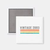 Vintage 2003 Limited Edition - 22nd Birthday Gift  マグネット (正面/裏面)