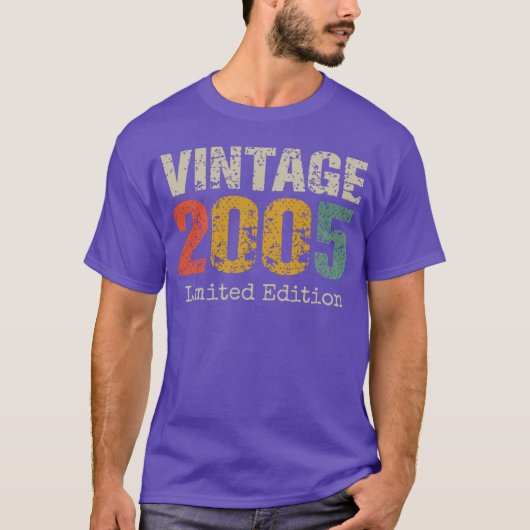 Vintage 2005 Limited Edition – 21st Birthday Retro Tシャツ (正面)
