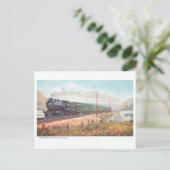 Vintage 20th Century Limited Train Postcard ポストカード (スタンド正面)