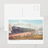 Vintage 20th Century Limited Train Postcard ポストカード (正面/裏面)