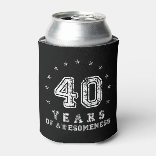 Vintage 40 years of awesomeness 缶クーラー (缶正面)