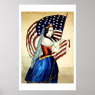 Vintage 4th Of July vintage Poster ポスター