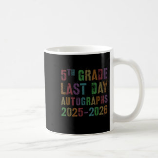 Vintage 5th Grade Last Day 2026 Signature Signing コーヒーマグカップ