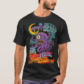 Vintage 60's Psychedelic Purple Monster Custom Tシャツ (正面)