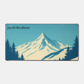 Vintage 70s Ski Club Retro Winter デスクマット (正面)