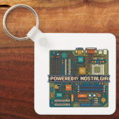 Vintage 80s Computer Motherboard "Powered By Nosta キーホルダー (正面)
