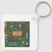 Vintage 80s Computer Motherboard "Powered By Nosta キーホルダー (裏面)